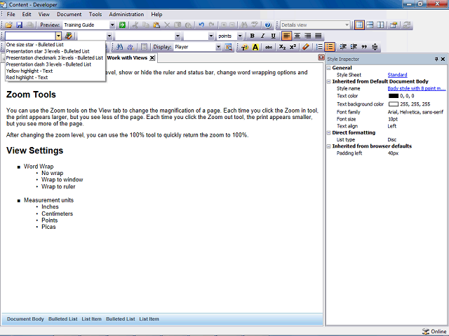 Screen image of this step