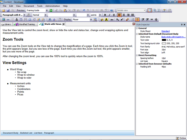 Screen image of this step