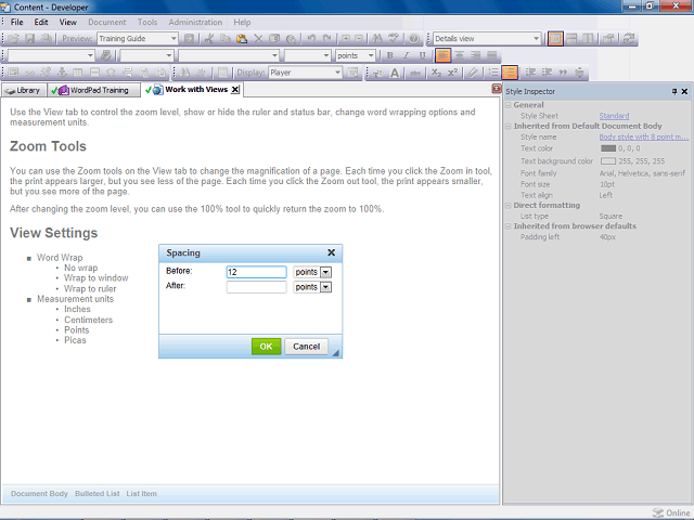 Screen image of this step