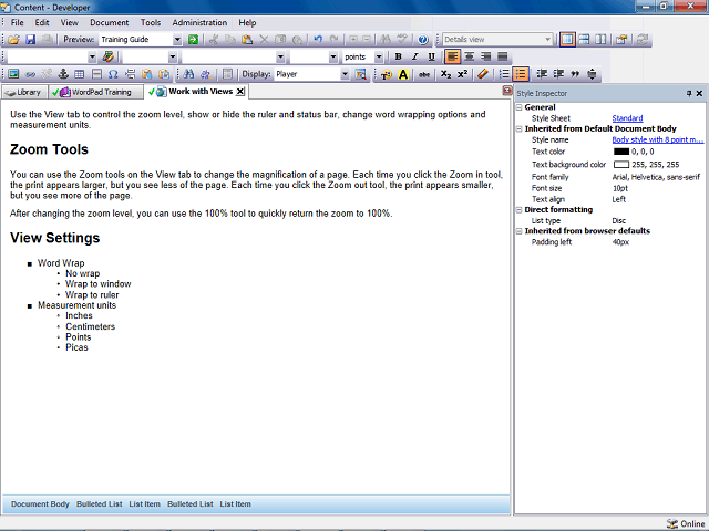 Screen image of this step