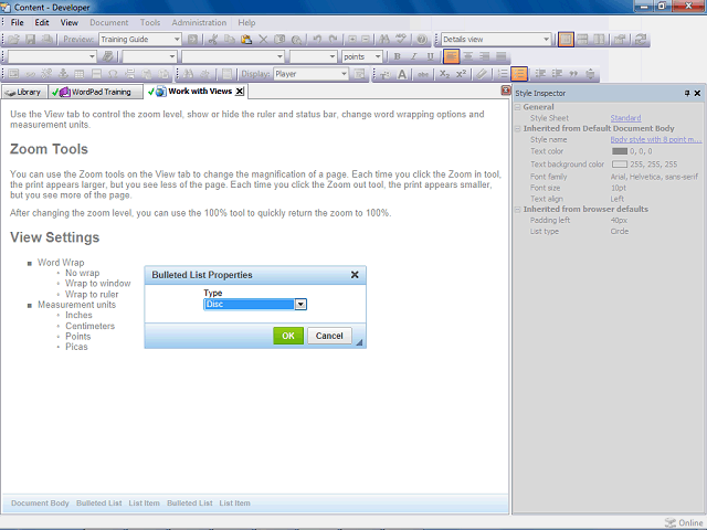 Screen image of this step