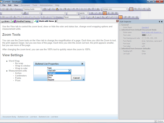 Screen image of this step
