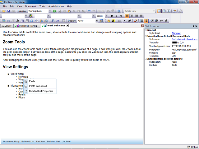 Screen image of this step