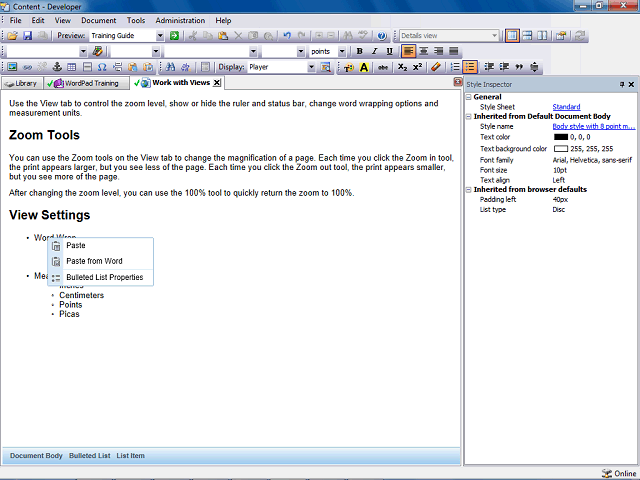 Screen image of this step