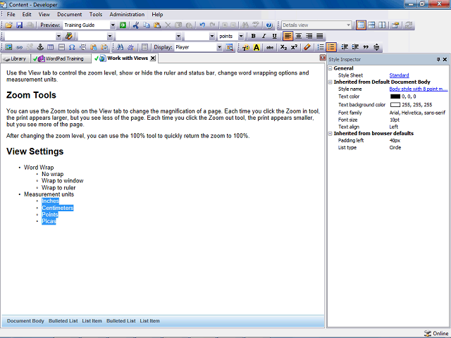 Screen image of this step