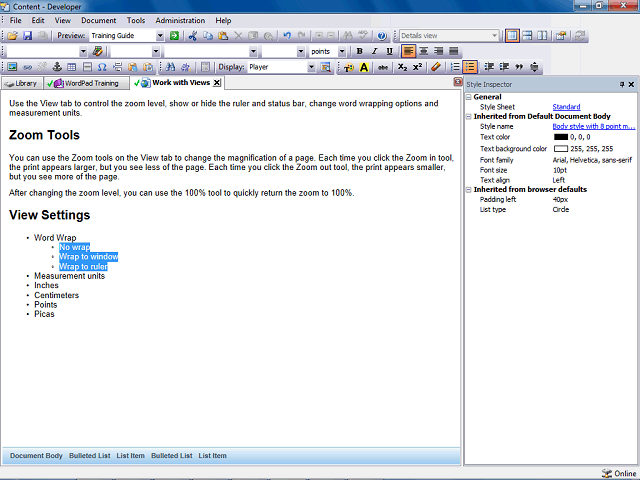 Screen image of this step