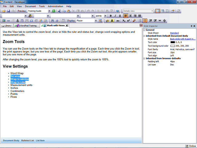 Screen image of this step