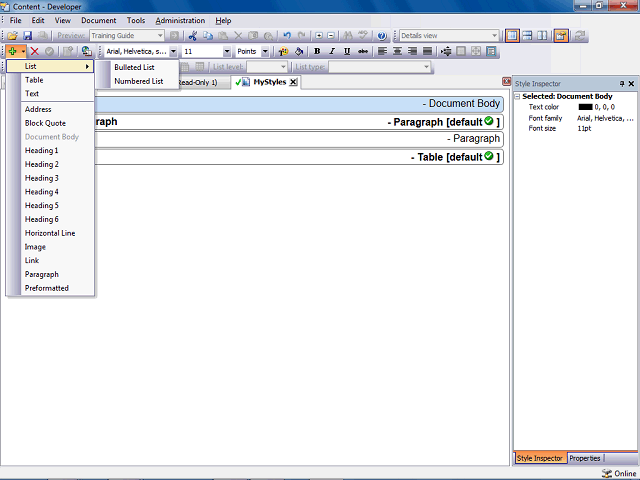 Screen image of this step