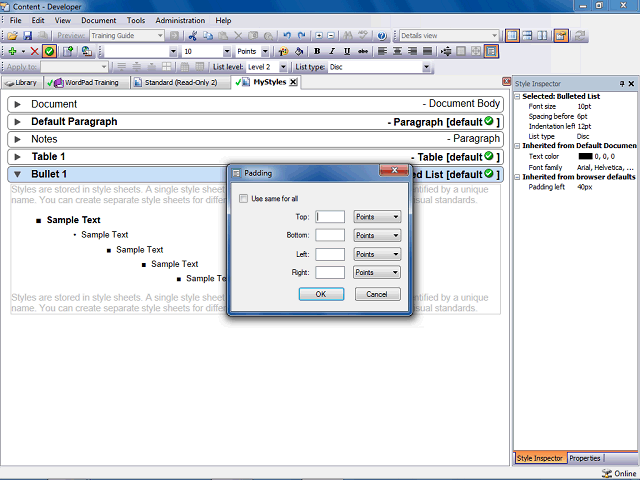 Screen image of this step