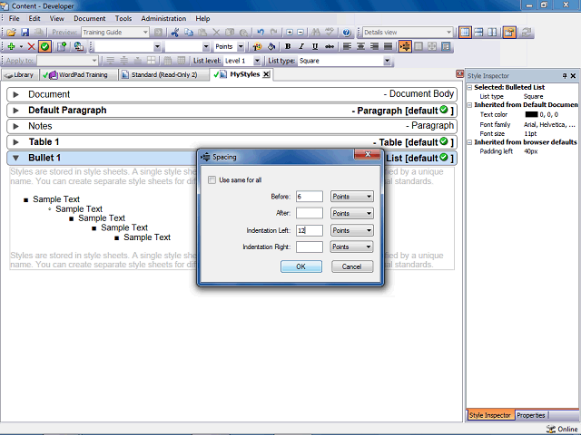 Screen image of this step