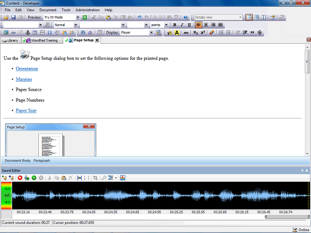 Screen image of this step