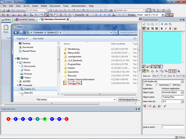 Screen image of this step