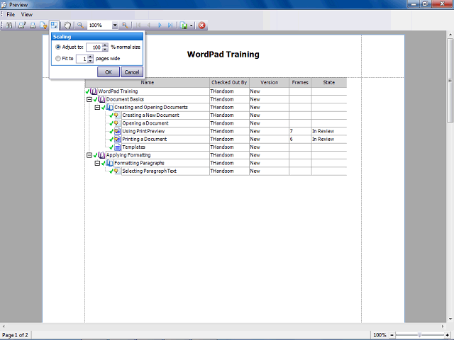 Screen image of this step