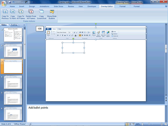 Screen image of this step