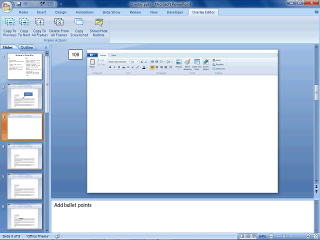 Screen image of this step