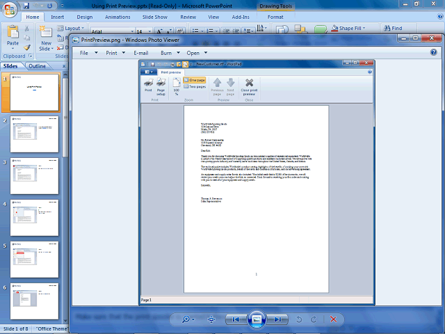 Screen image of this step