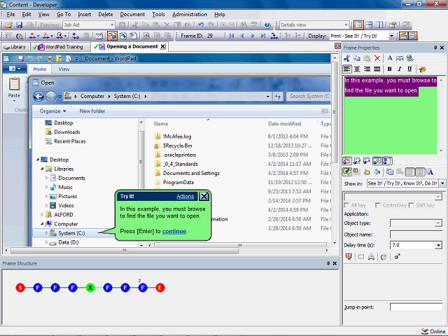 Screen image of this step Screen image of this step