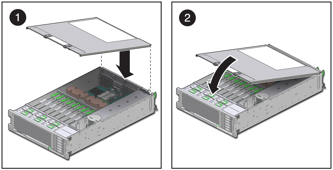 image:Figure showing installation of the top cover.