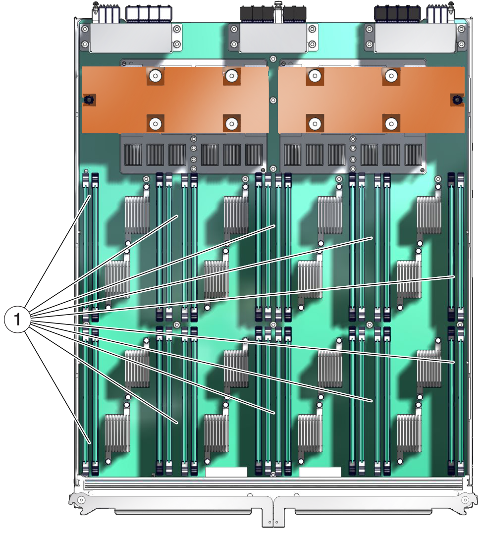 image:Figure showing the illustrated parts breakdown for the processor                     module.
