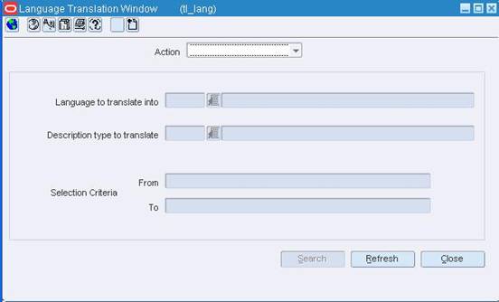 Language Translation Window