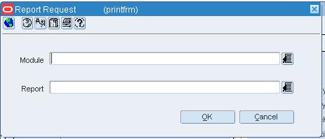 Oracle Retail Printing Window