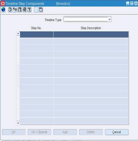Timeline Step Components Windowv