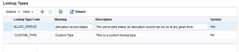 Delete Lookup Type (Disabled Delete Button on System Records)
