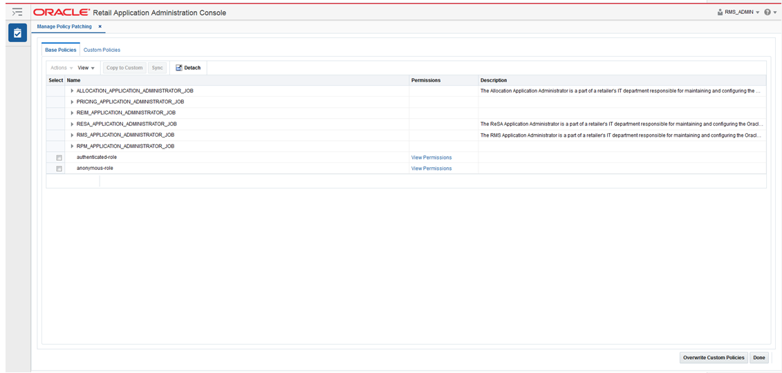 Manage Policy Patching Screen Sync With Patch View