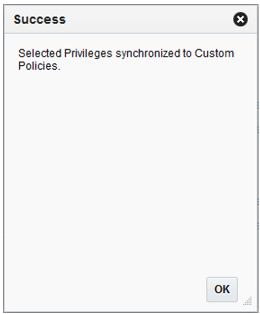 Sync Success Dialog
