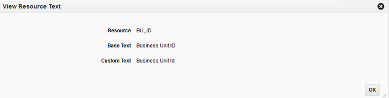 View Resource Text dialog