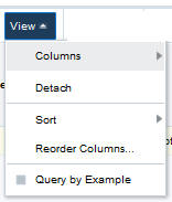 View Menu Total section