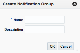 Create Notification Group Dialog