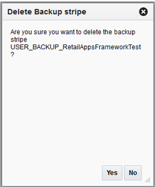 Delete Backup Confirmation Dialog