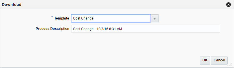 Download from Staging window