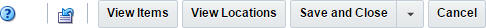 Item/Loc Update toolbar