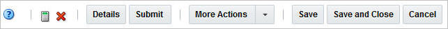 Order toolbar
