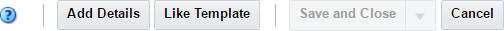 Create Pack Template toolbar