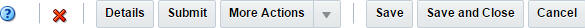 Transfer toolbar