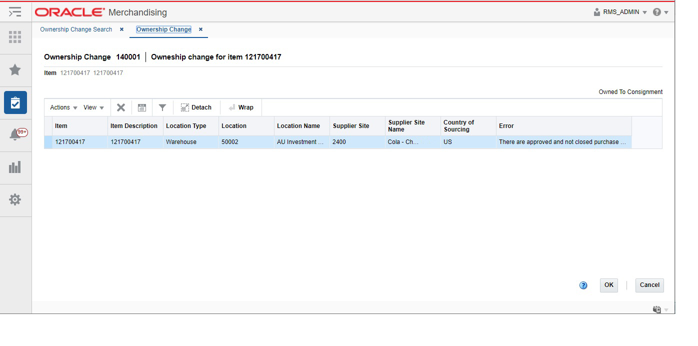 Approval Error Review