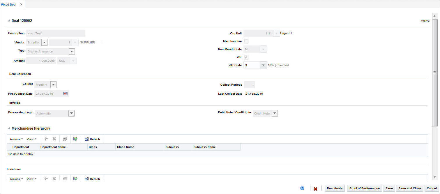 Fixed Deal window in Edit mode