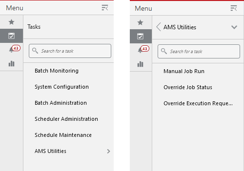 AMS Utilities Menu