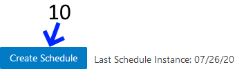 Create Schedule Button