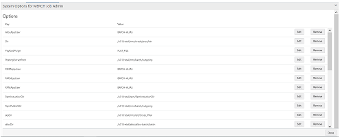 Edit System Options