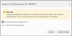 Import Configuration Dialog