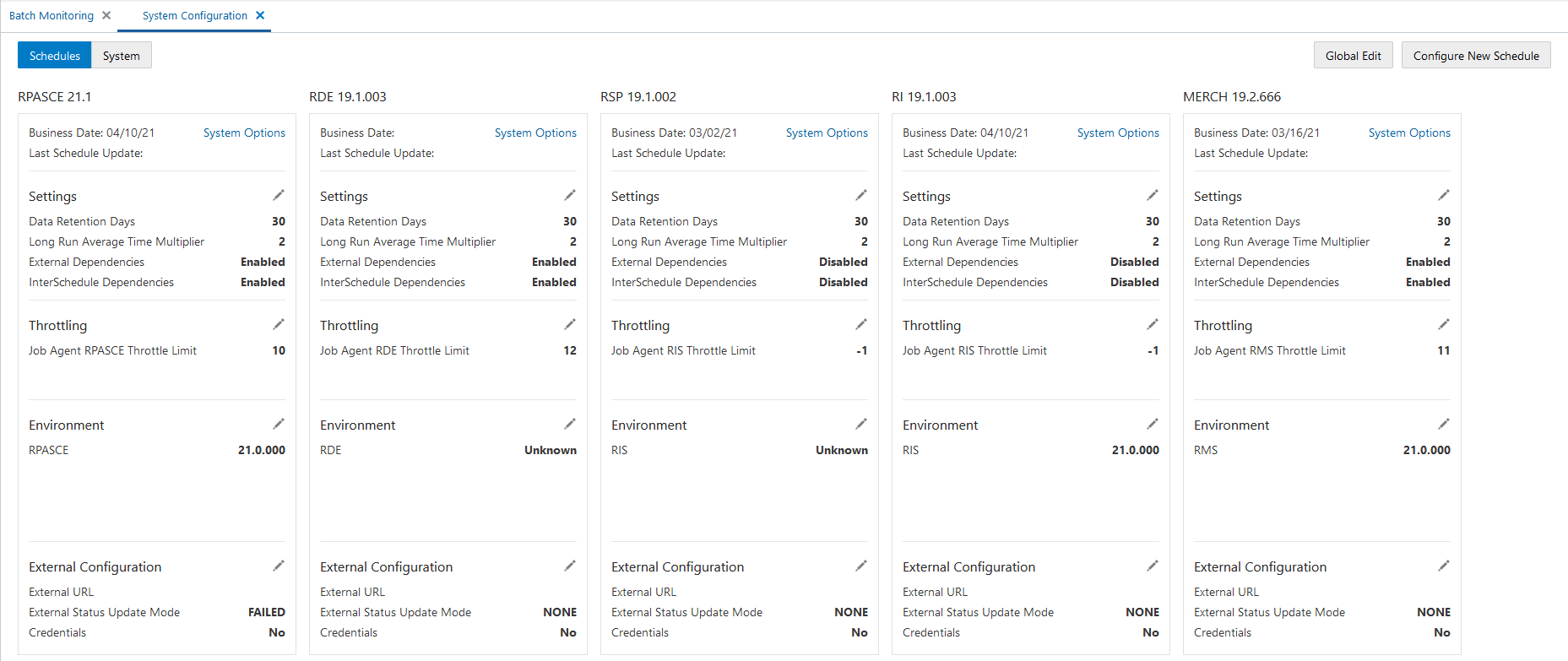 System Configuration