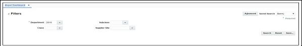 Filters Section in Basic Search Criteria