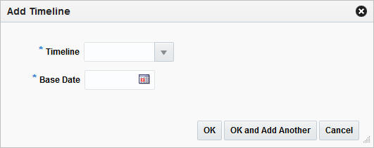 Add Timeline window