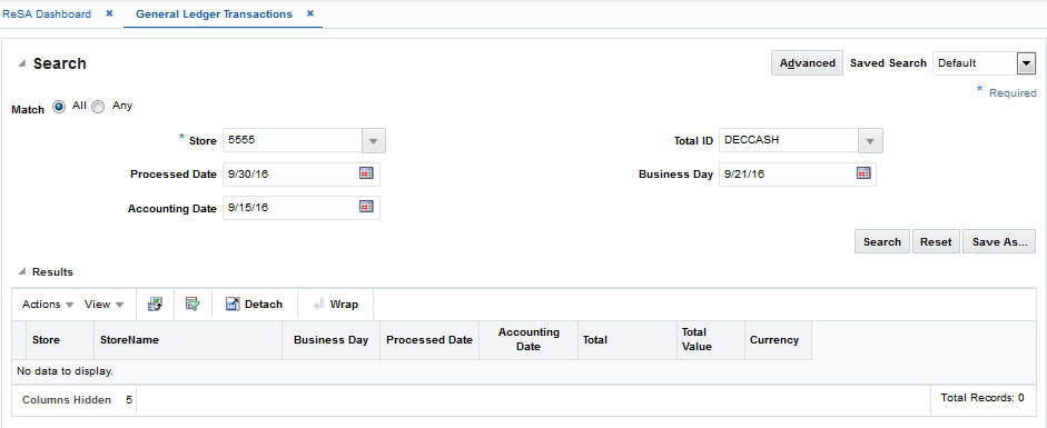 General Ledger Transactions