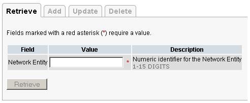 Page with tabs that when selected displays a unique data set