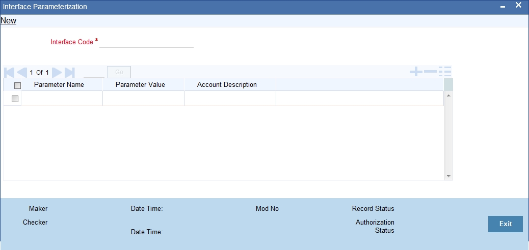 2. Oracle FLEXCUBE – Tax Payment Interface